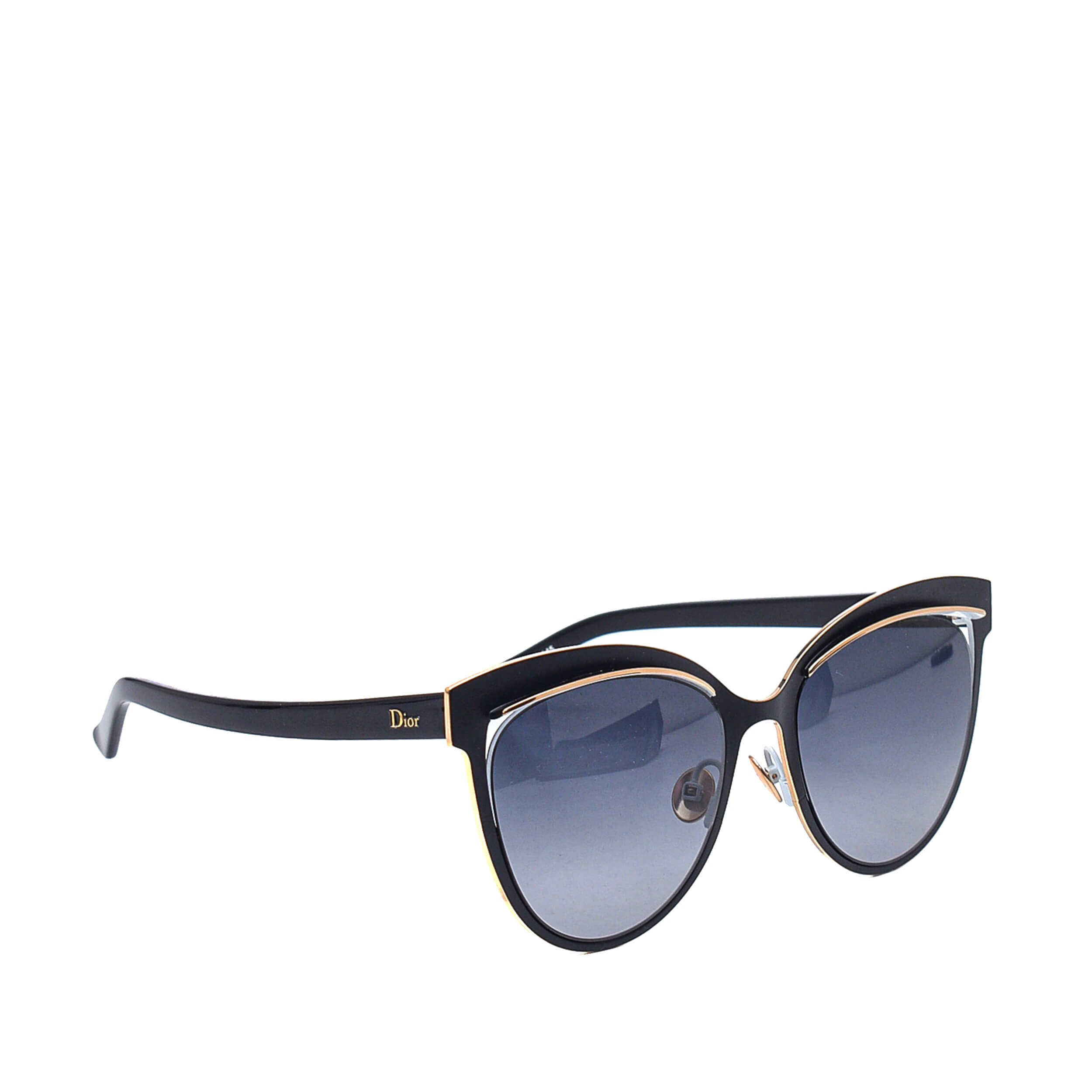 Christian Dior - Black Acetate/Metal Inspired Sunglasses
